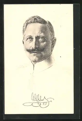 AK Portrait von Kaiser Wilhelm II. in Uniform