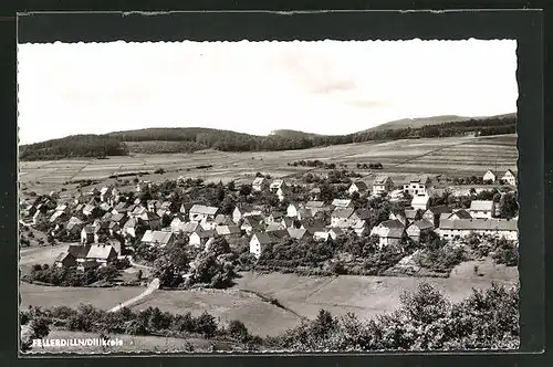 AK Fellerdilln /Dillkreis, Totalansicht, Gaststätte Herbert Moos