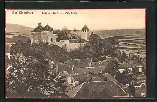 AK Bad Elgersburg, Blick von der Helene Wolfs-Bank