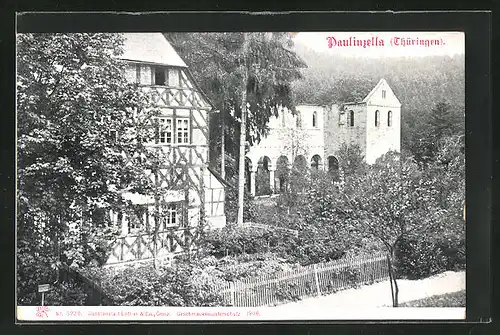 AK Paulinzella /Thür., Kloster-Ruine