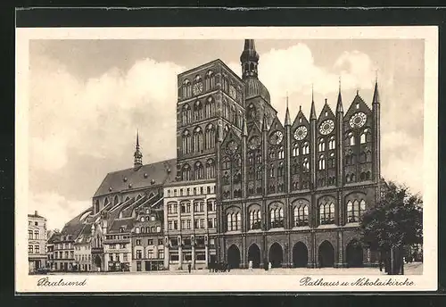 AK Stralsund, Rathaus und Nikolaikirche