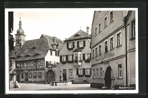 AK Mainbernheim /Unterfranken, Brauerei & Gasthof Zum Falken