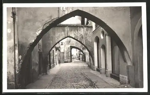 AK Bolzano, Vecchio, Strasse in der Altstadt