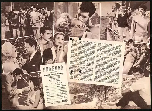 Filmprogramm IFB Nr. 6227, Phaedra, Melina Mercouri, Anthony Perkins, Regie: Jules Dassin