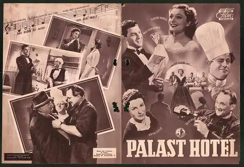 Filmprogramm DNF, Palast Hotel, Zarli Carigiet, Gustav Knuth, Regie: Emil Berna