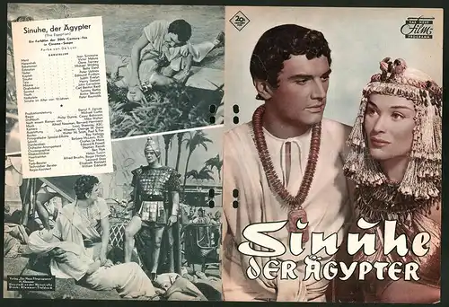 Filmprogramm DNF, Sinuhe der Ägypter, Jean Simmone, Victor Mature, Regie: Michael Curtiz