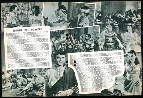 Filmprogramm DNF, Sinuhe der Ägypter, Jean Simmone, Victor Mature, Regie: Michael Curtiz