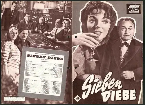 Filmprogramm DNF, Sieben Diebe, Edward G. Robinson, Rod Steiger, Regie: Henry Hathaway