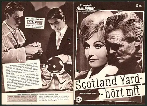 Filmprogramm IFB Nr. 6329, Scotland Yard hört mit, Sabina Sesselmann, William Sylvester, Regie: Robert Lynn