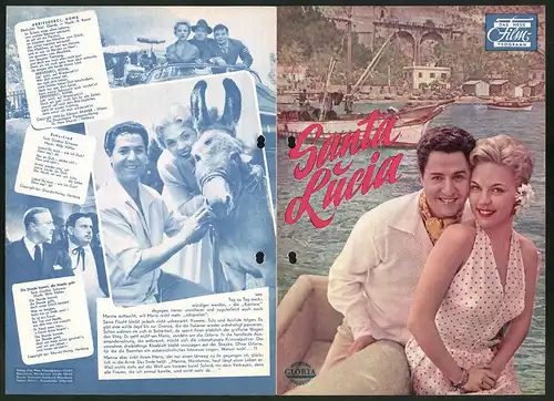 Filmprogramm DNF, Santa Lucia, Vico Torriani, Eva Kerbler, Regie: Werner Jacobs