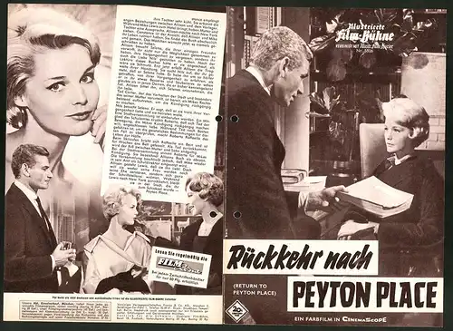 Filmprogramm IFB Nr. 5806, Rückkehr nach Peyton Place, Carol Lynley, Jeff Chandler, Regie: Jose Ferrer