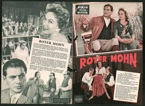 Filmprogramm DNF, Roter Mohn, Rudolf Prack, Gundula Korte, Regie: Franz Antel