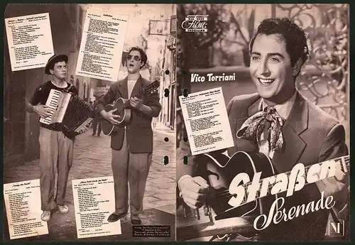 Filmprogramm DNF, Strassen Serenade, Vico Torriani, Sybil Werden, Regie: Werner Jacobs