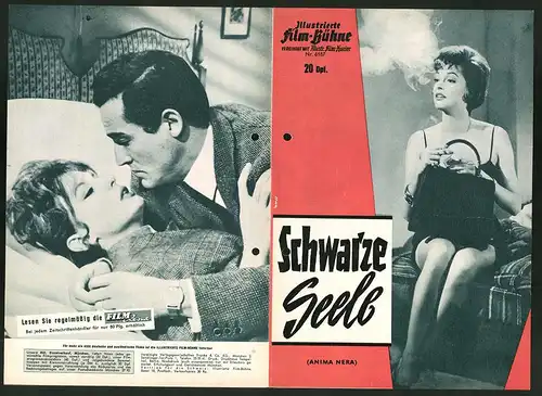 Filmprogramm IFB Nr. 6187, Schwarze Seele, Vittorio Gassman, Nadja Tiller, Regie: Roberto Rossellini