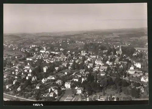 Fotografie Strähle, Schorndorf, Ansicht Lindau-Aeschach, Luftbild des Stadtteil's mit Villenviertel