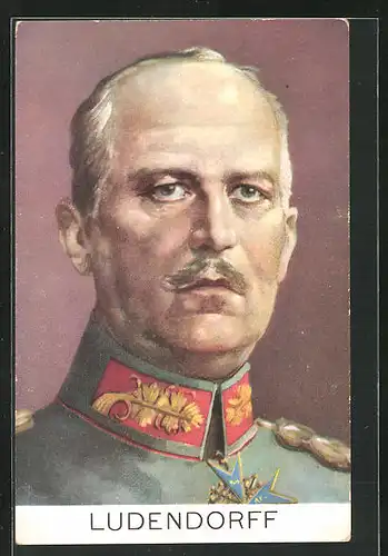 AK Portrait von Erich Ludendorff in Uniform