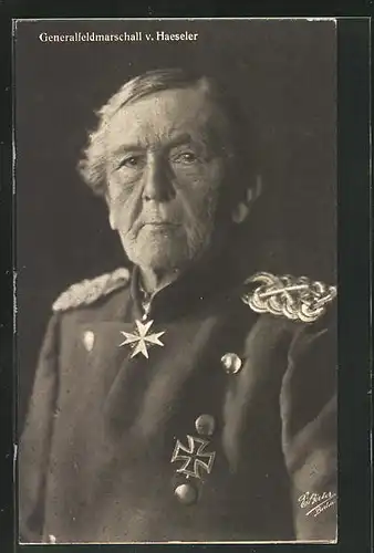 AK Generalfeldmarschall von Haeseler in Uniform