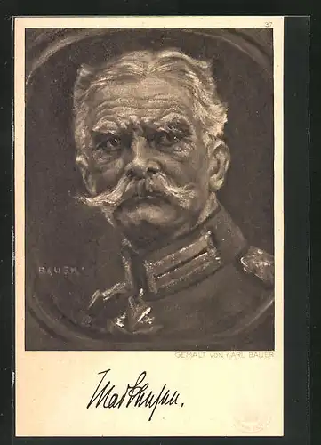 Künstler-AK Generalfeldmarschall von Mackensen