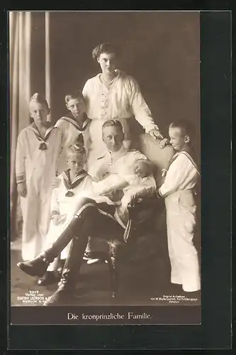 AK Kronprinz Wilhelm von Preussen mit Familie