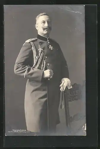 AK Kaiser Wilhelm II. nebst Stuhl