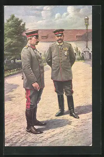 AK Kaiser Wilhelm II. in Uniform mit Schirmmütze