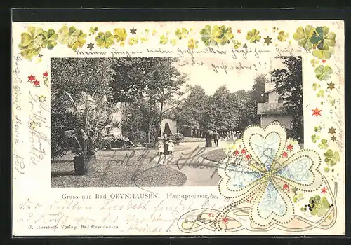 Präge-AK Bad Oeynhausen, Hauptpromenade