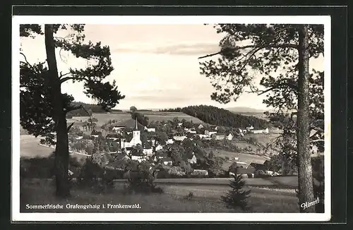 AK Grafengehaig i. Frankenwald, Gasthof Frank, Totalansicht