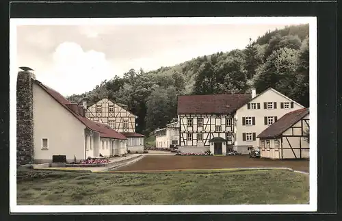 AK Emmershausen i. T., Schulungs- und Erholungsheim der I. G. Bau-Steine-Erden, Emmerhäuser Mühle