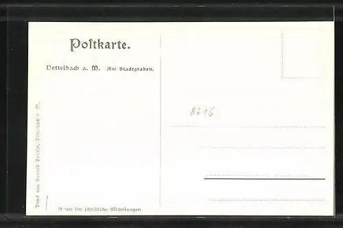 AK Dettelbach a. M., Am Stadtgraben