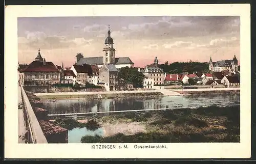AK Kitzingen a. M., Gesamtansicht mit Gasthof zum Stern