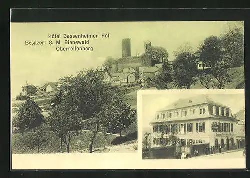 AK Oberreifenberg /Taunus, Hotel Bassenheimer Hof von C. M. Bienewald