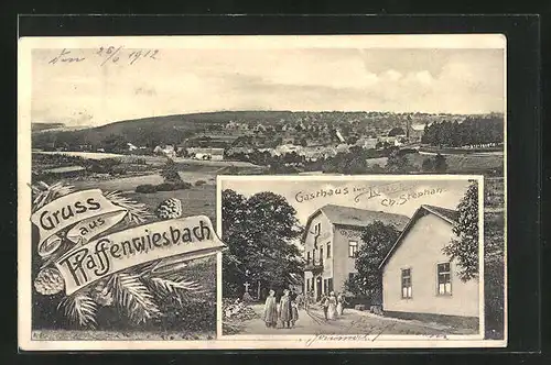 AK Pfaffenwiesbach /Taunus, Gasthaus Zur Linde Ch. Stephan