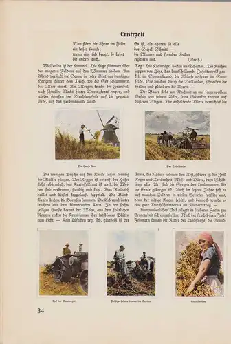 Sammelalbum 270 Bilder, Auf Deutscher Scholle, Hans von der Nordmark, Bauern, Feldarbeit, Flachs, Spreewald