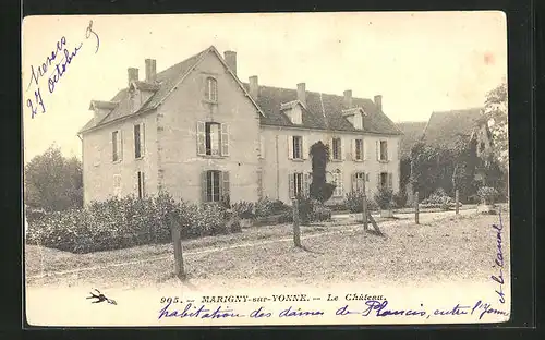 AK Marigny-sur-Yonne, Le Chateau