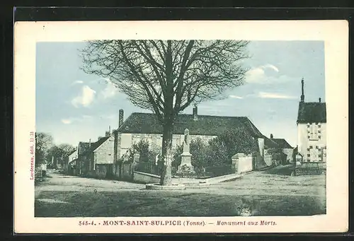 AK Mont-Saint-Sulpice, Monument aux Morts