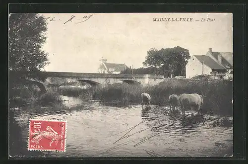 AK Mailly-la-Ville, Le Pont