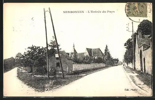 AK Serbonnes, L`Entrée du Pays, Une Rue