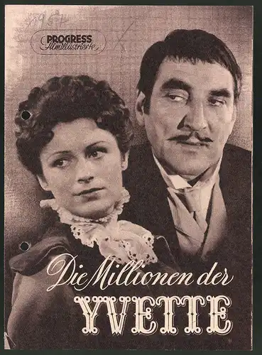 Filmprogramm PFI Nr. 100 /56, Die Millionen der Yvette, Josephine Back, Wolf Kaiser, Regie: Martin Hellberg