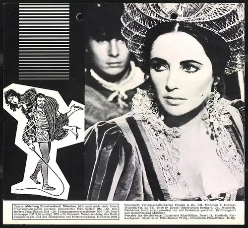 Filmprogramm IFK Nr. 193, Der Widerspenstigen Zähmung, Elizabeth Taylor, Richard Burton, Regie: Franco Zeffirelli