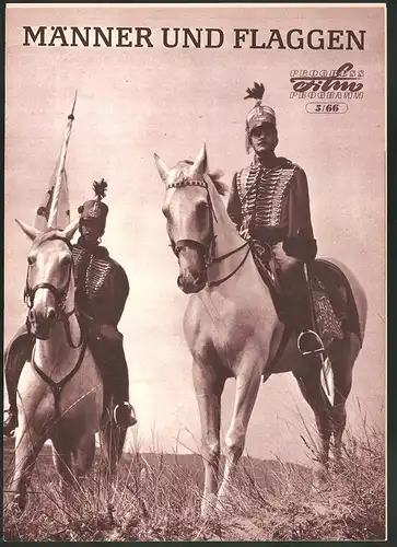 Filmprogramm PFP Nr. 5 /66, Männer und Flaggen, Maria Sulyok, Tibor Bitskey, Regie: Zoltan Varkonyi