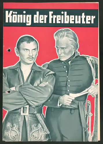 Filmprogramm unbekannt, König der Freibeuter, Yul Brynner, Charlton Heston, Regie: Anthony Quinn