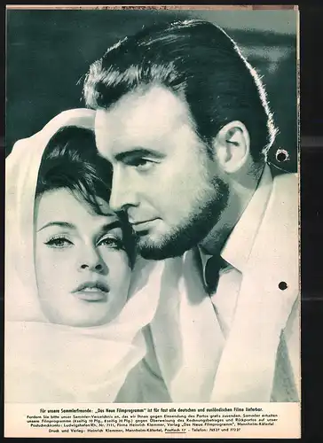 Filmprogramm DNF, O sole mio, Senta Berger, Jerome Courtland, Regie: Paul Martin