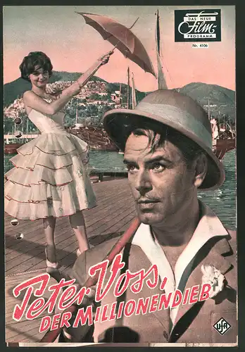 Filmprogramm DNF Nr. 4106, Peter Voss, der Millionendieb, O. W: Fischer, Ingrid Andree, Regie: Wolfgang Becker