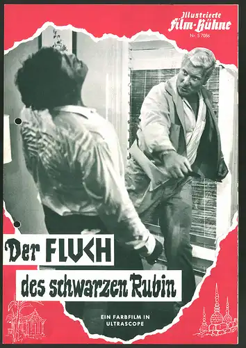 Filmprogramm IFB Nr. S 7086, Der Fluch des schwarzen Rubin, Thomas Alder, Peter Carsten, Regie: Manfred R. Köhler