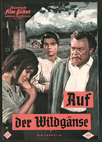 Filmprogramm IFB Nr. 05860, Ruf der Wildgänse, Ewald Balser, Heidemarie Hatheyer, Regie: Hans Heinrich