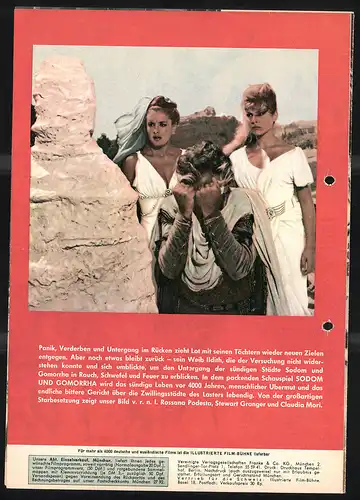 Filmprogramm IFB Nr. S 6370, Sodom und Gomorrha, Stewart Granger, Stanley Baker, Regie: Robert Aldrich