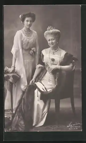 AK Kaiserin Auguste Victoria Königin von Preussen und Prinzessin Victoria Luise