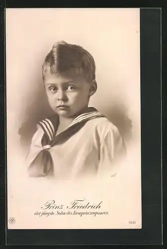 AK Prinz Friedrich Georg von Preussen, der jüngste Hohenzollern
