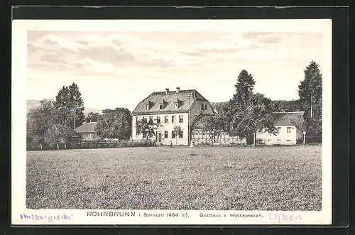 AK Rohrbrunn /Spessart, Gasthaus z. Hochspessart