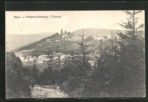AK Oberreifenberg i. Taunus, Teilansicht mit Niederreifenberg